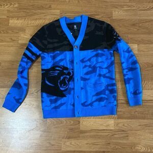 Carolina Panthers Cardigan Mens Size: Medium
